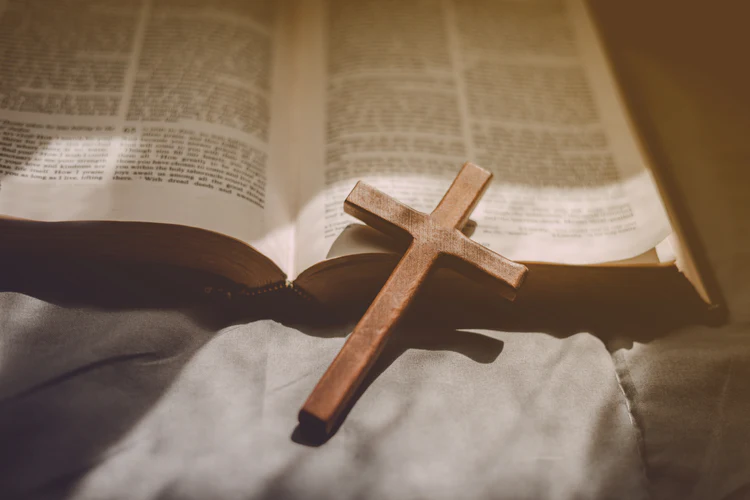 Bible and cross